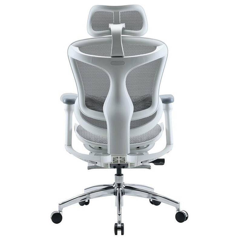 Крісло офісне з підставкою для ніг Sihoo DORO C300L Mesh White