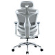 Крісло офісне з підставкою для ніг Sihoo DORO C300L Mesh White
