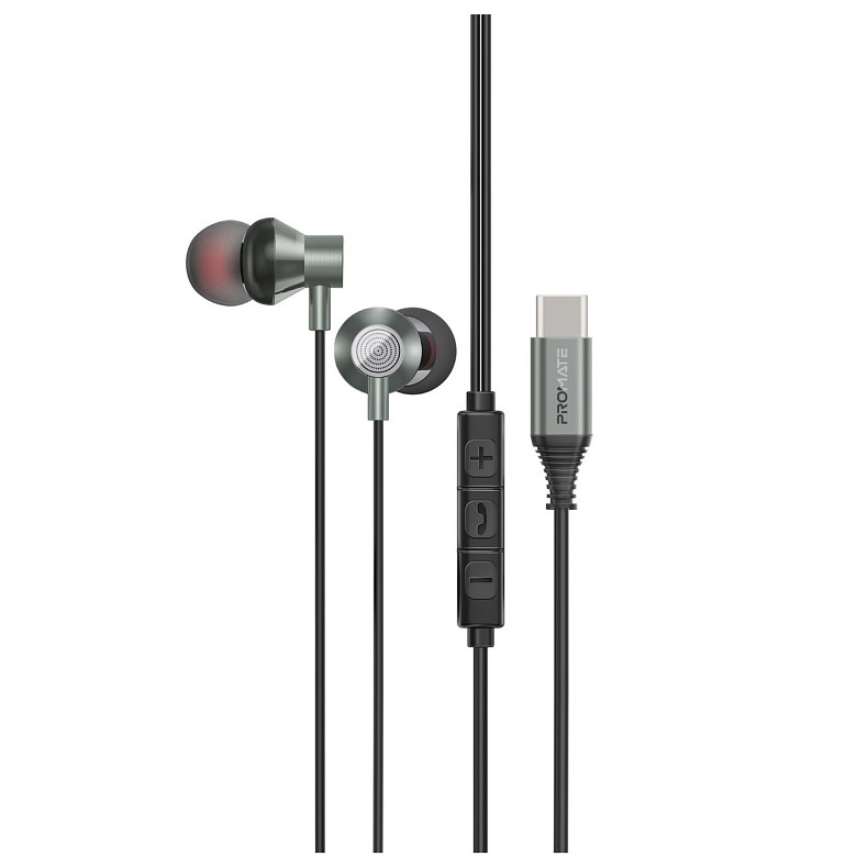 Гарнітура Promate Silken-C Grey