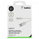 Кабель Belkin Mixit Metallic USB-Lightning, 1.2 м White (F8J144-04-WHTTM)