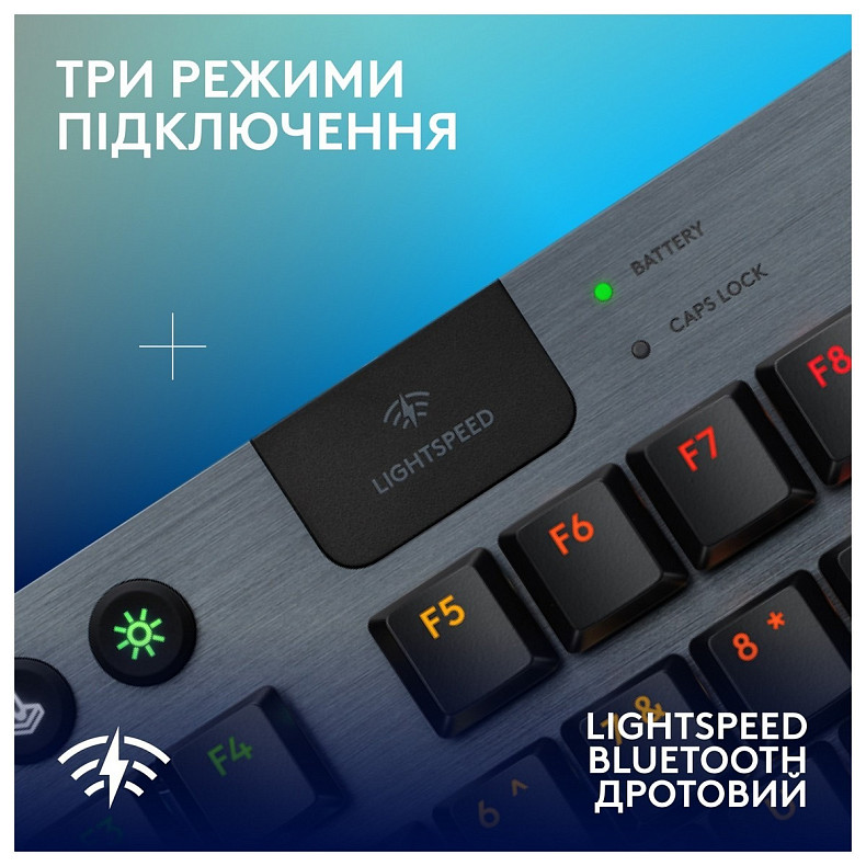 Клавиатура Logitech G915 X Lightspeed TKL Wireless Clicky Black (920-012757)