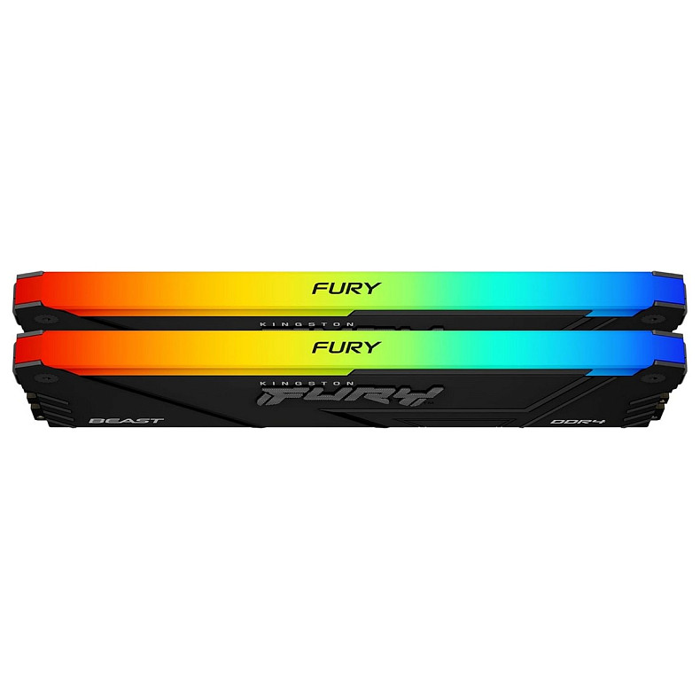 ОЗУ Kingston Fury Beast DDR4 2x16GB 3200MHz RGB (KF432C16BB12AK2/32WP)