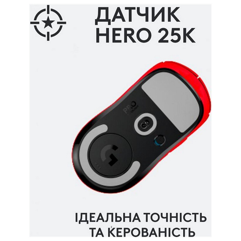 Мышка Logitech Pro X Superlight Red (910-006784)