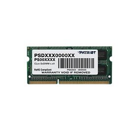 ОЗП Patriot Signature Line SO-DIMM 4GB 1600 MHz DDR3 1.35В (PSD34G1600L2S)