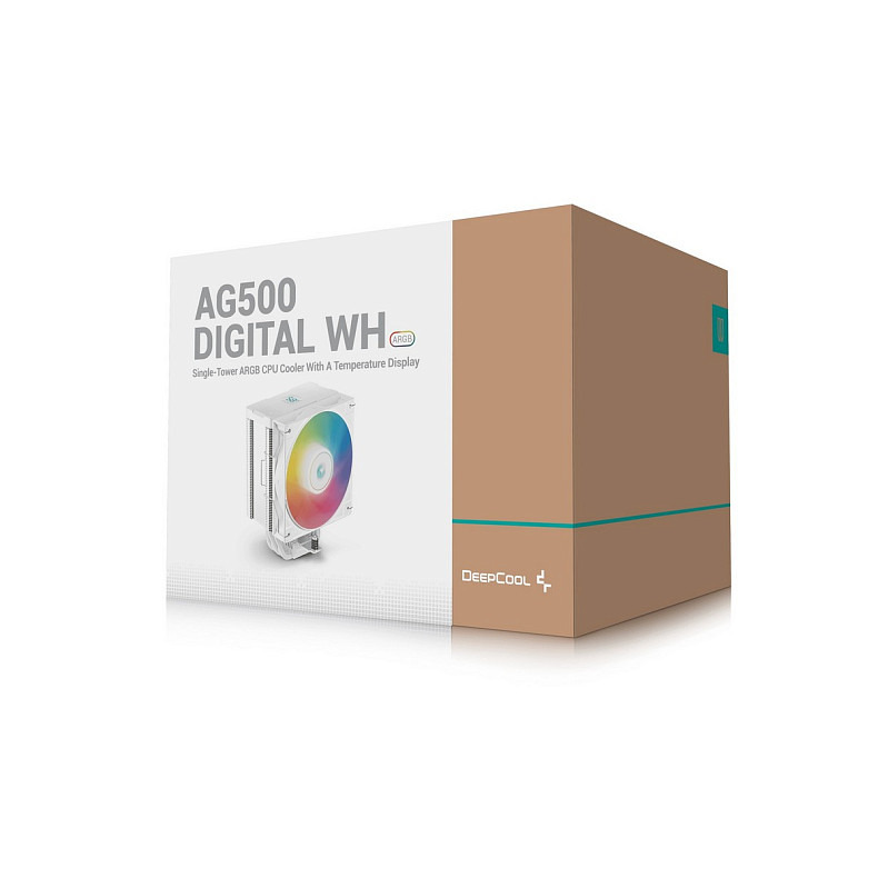 Процесорний кулер DeepCool AG500 Digital White ARGB (R-AG500-WHADMN-G-1)