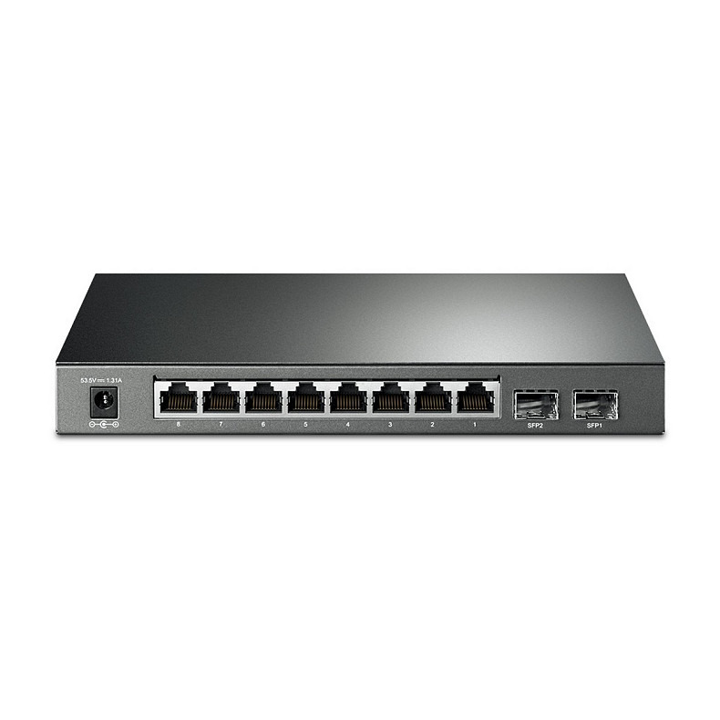 Комутатор TP-LINK SG2210P 8xGE (8xPoE), 2xSFP, 61Вт, WebSmart