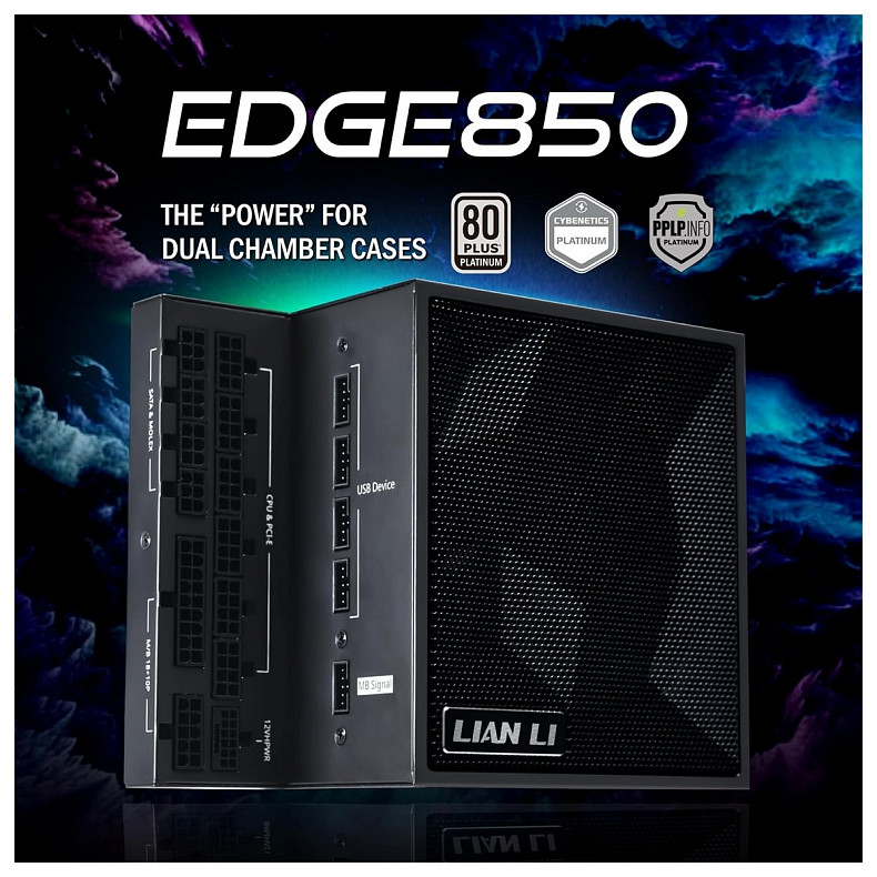 Блок питания Lian Li EDGE850 80 Plus Platinum Black EU Cord (G9P.EG0850.BE00.EU)