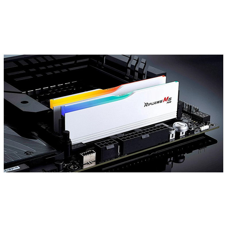 ОЗУ G.Skill Ripjaws M5 RGB DDR5 2x32GB 6000MHz White (F5-6000J3040G32GX2-RM5RW)