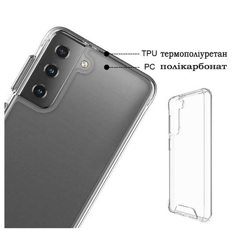 Чохол-накладка BeCover Space Case для Samsung Galaxy S22 SM-S901 Transparancy (708588)