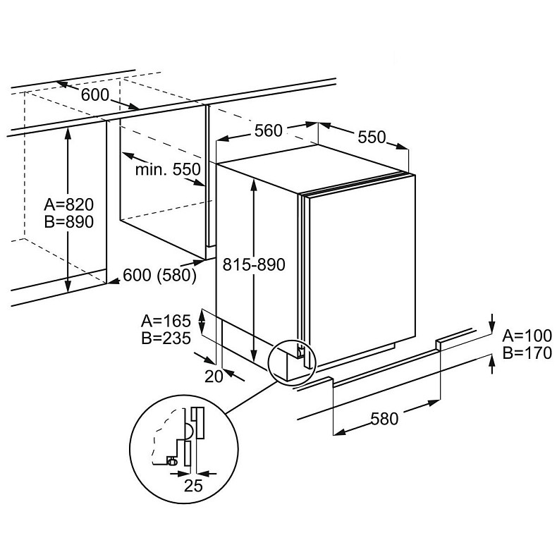 Морозильная камера встроенная Electrolux LYB2AE82S