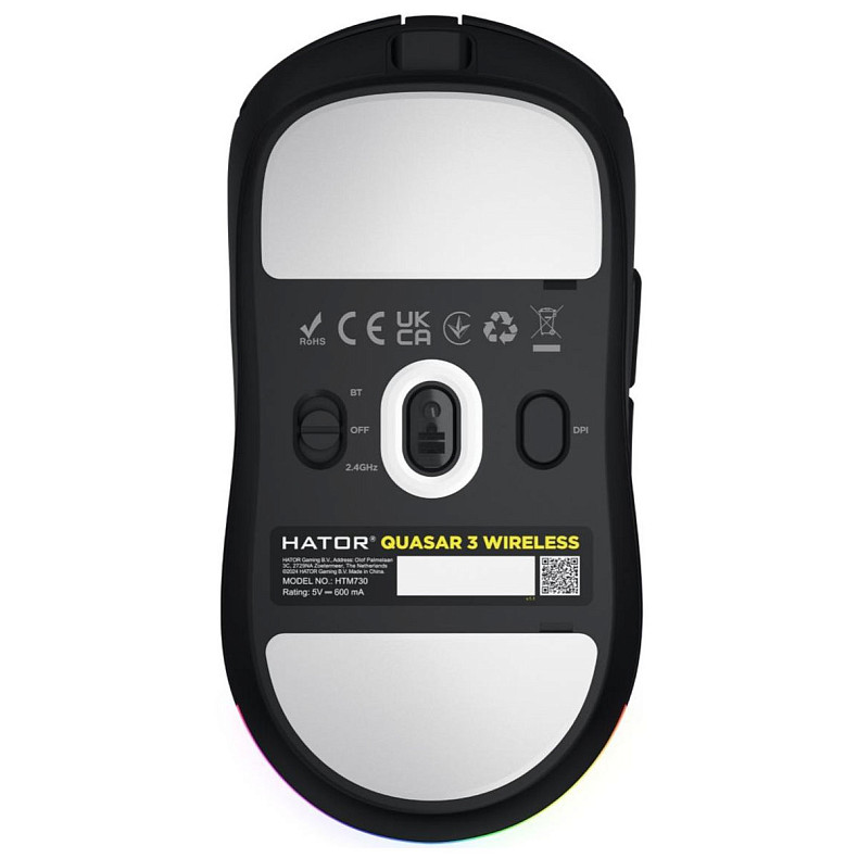 Ігрова миша HATOR Quasar 3 wireless (HTM730) black