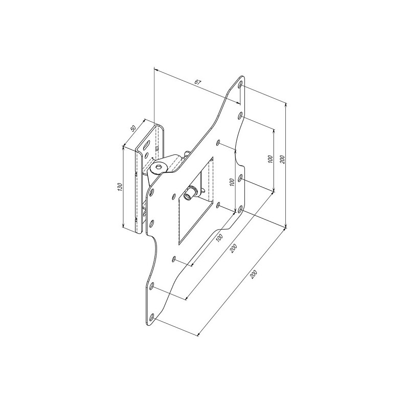 Крепление для ТВ 22-43" Simpler 25ET