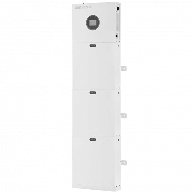 Система резервного питания 2E PowerWall Vezha, 5000 Вт, 15.36 кВт/ч, MPPT 5.5 кВт, WiFi, расширение