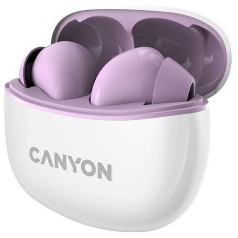 Bluetooth-гарнітура Canyon TWS-5 Purple (CNS-TWS5PU)