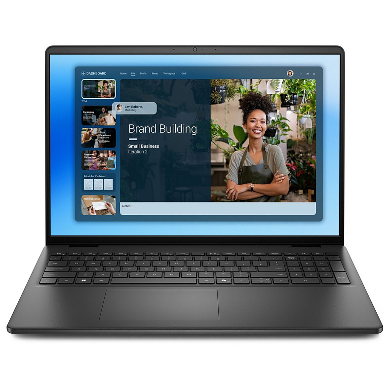 Ноутбук Dell 16 DC16250 16" FHD+ AG, Intel 5-120U, 16GB, F1024GB, UMA, Lin, чорний