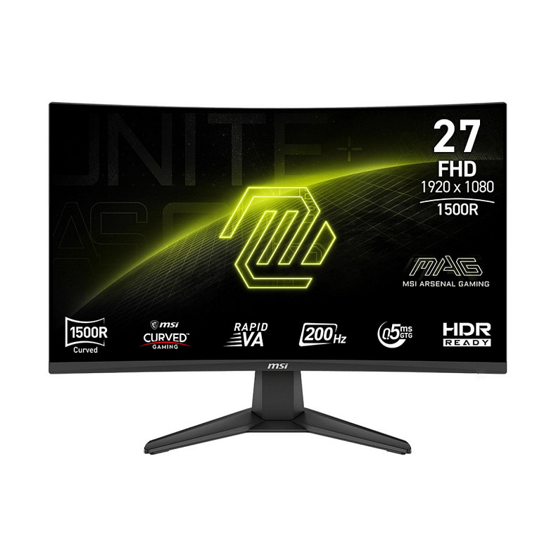 Монітор MSI 27" MAG 276CF-E20 2xHDMI, DP, Audio, VA, 200Hz, 0.5ms, sRGB 98%, CURVED, AdaptiveSync