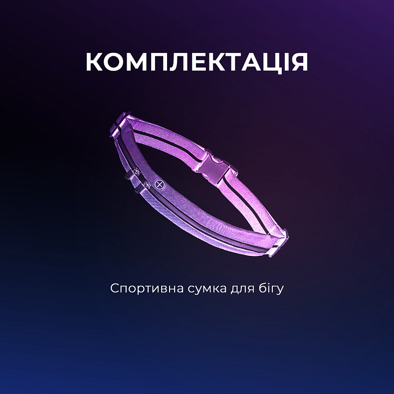 Спортивна сумка для бігу на пояс YUNMAI Sports Waist bag Black YMWP-N301
