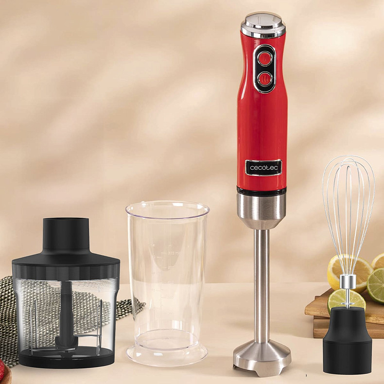 Блендер CECOTEC Power Retro 1200MAX Cream&Crush Red