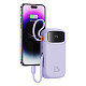 УМБ Baseus 20000mAh Qpow2 22.5W PD,QC3.0 USB-A, USB-C In/Out, with USB-C/Lightning cable,Purple