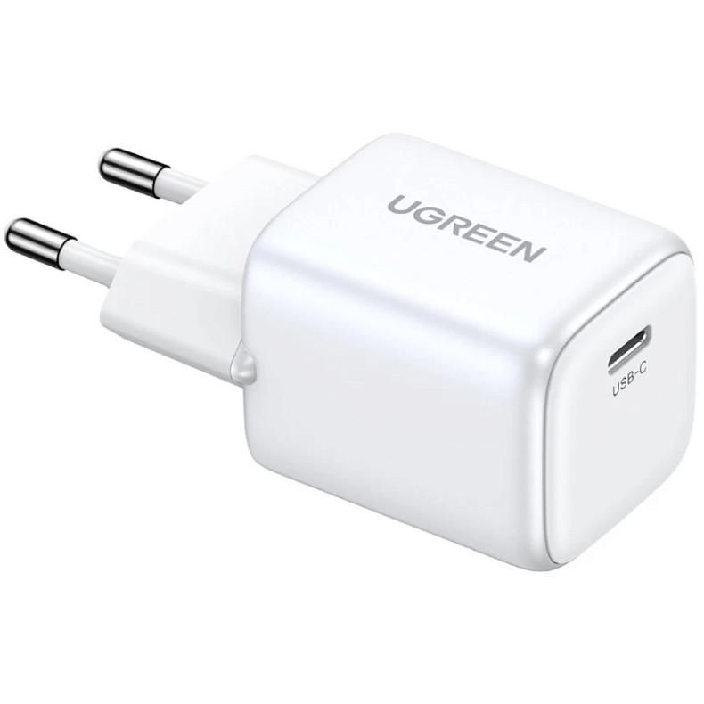 Зарядний пристрій Ugreen 1xUSB 30W (USB-C) Gan PD Nexode Mini Білий CD319