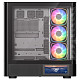 Корпус Modecom VOLCANO AQ400 ARGB MIDI SIDE LCD 6,2”, 4x120mm fans BLACK без БЖ ATX
