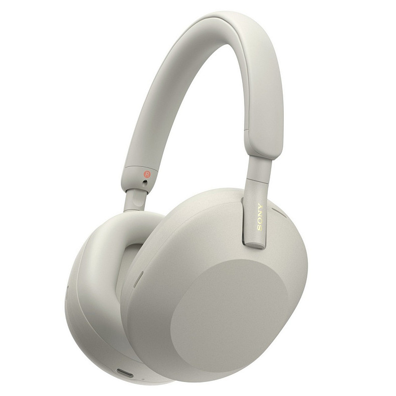 Наушники Over-ear Sony WH-1000XM5 BT 5.2, ANC, Hi-Res, AAC, LDAC, Wireless, Mic, Серебристый