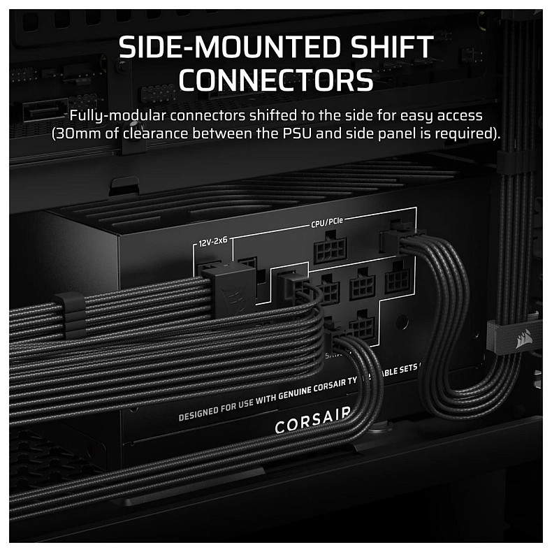 Блок питания Corsair RM850x Shift ATX 3.1 850W (CP-9020299-EU)