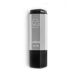 Флеш-накопитель USB 64GB T&G 121 Vega Series Silver (TG121-64GBSL)