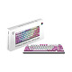 Клавіатура MSI Forge GK600 TKL W Violet UA 83key Mechanical Linear USB-A Wireless Blue
