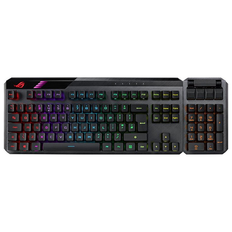 Бездротова клавіатура Asus ROG Claymore II RD RGB WL Black (90MP01W0-BKUA01)