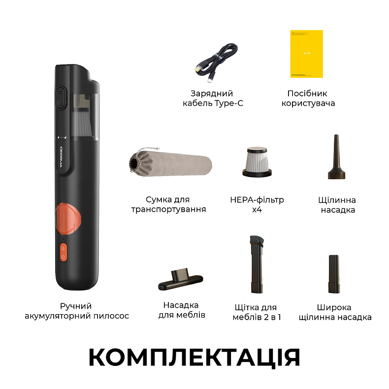 Ручний акумуляторний пилосос Deerma XC01