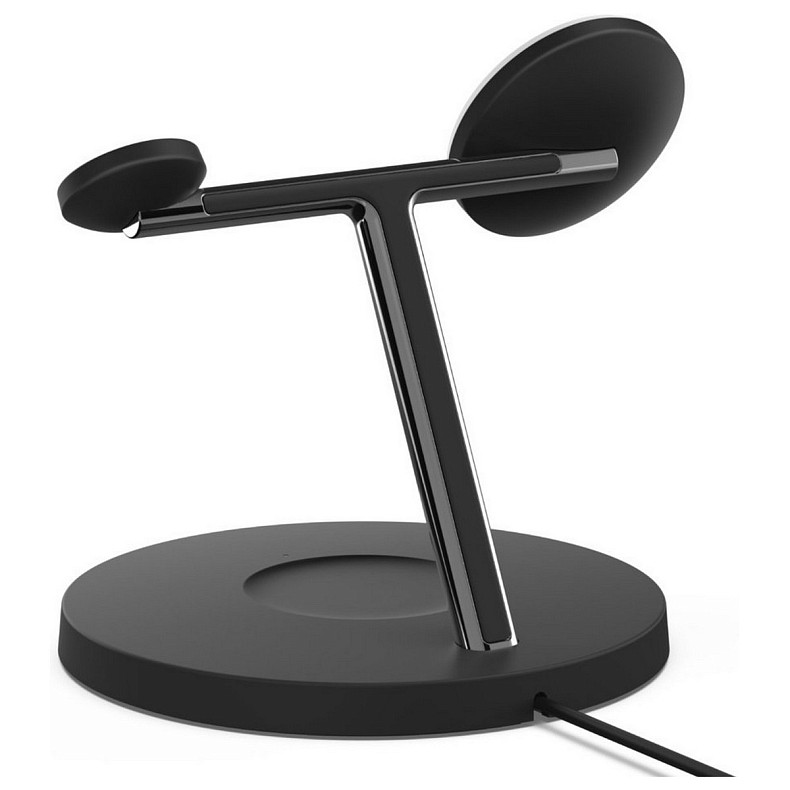 Бездротовий зарядний пристрій Belkin MagSafe 3in1 Wireless Charger, black (WIZ017VFBK)