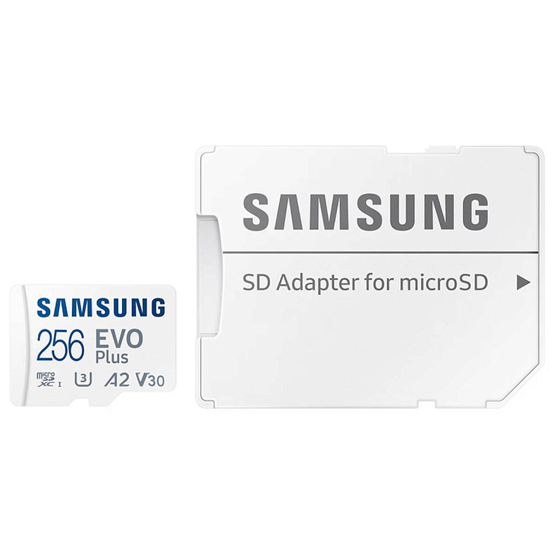 Карта пам'яті SAMSUNG MICRO SDXC EVO+ 256GB V30 W/A MB-MC256SA/EU