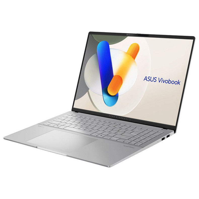 Ноутбук ASUS Vivobook S 16 M5606KA-RI014 16" 3K OLED, AMD AI 5 340, 16GB, F1TB, UMA, NoOS, Сріблясти