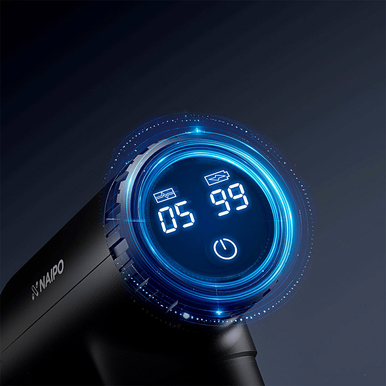 Массажер перкуссионный ручной Naipo (NPMGUN-K5)