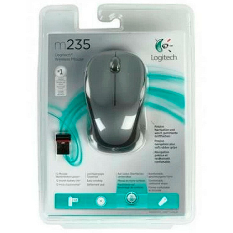 Мышка Logitech M235 (910-002201) Grey USB