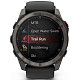Спортивний годинник GARMIN Fenix ??8 Pro 51 mm AMOLED Sapphire Carbon Gray DLC Titanium with Black/Pebble Gray Silicone Band (010-03199-00)