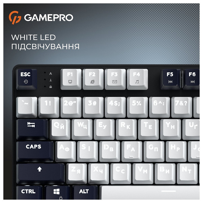 Клавіатура GamePro Genesis Metallic MK110B Outemu Red Swithes USB Black