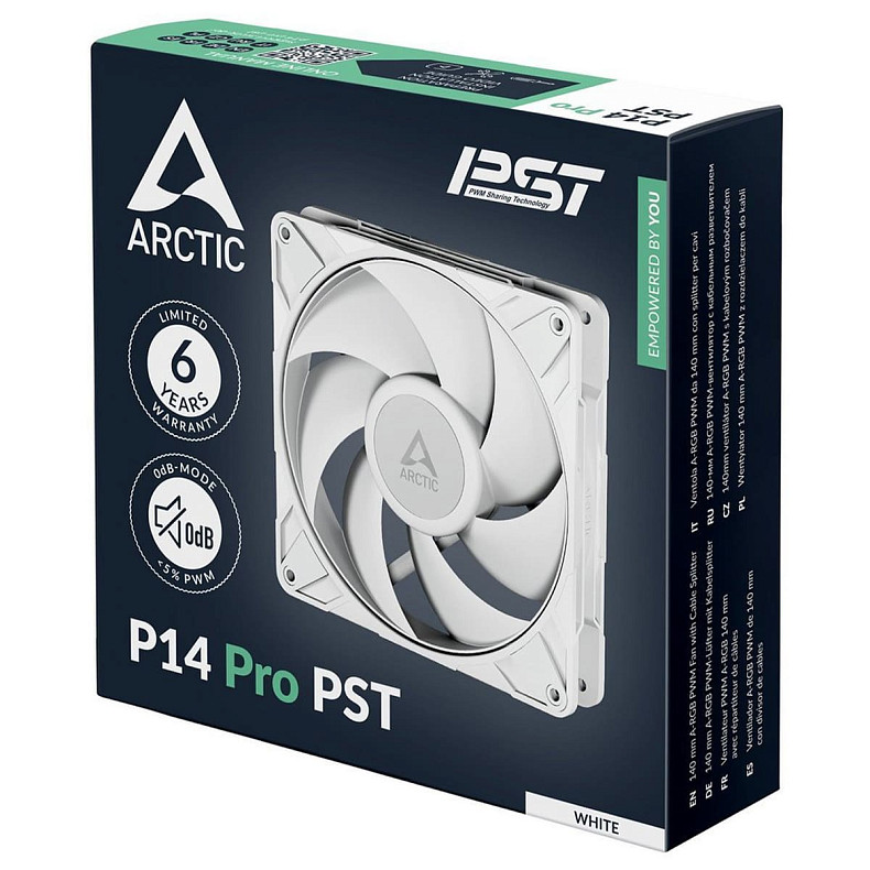 Вентилятор Arctic P14 PRO PST 140mm White (ACFAN00317A)