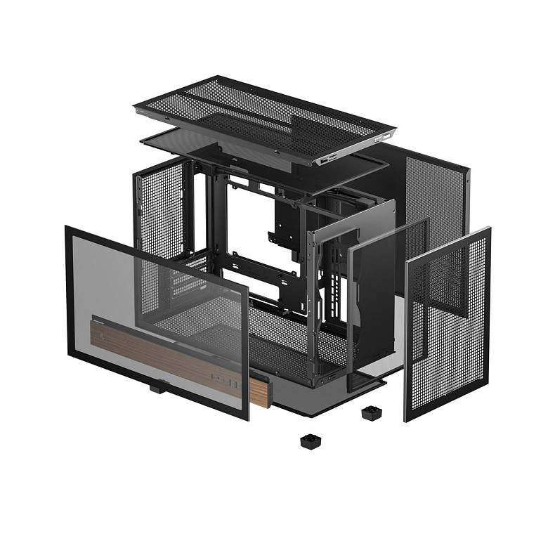 Корпус DeepCool CH260 Wood Black (R-CH260-BKNWM0-G-1)