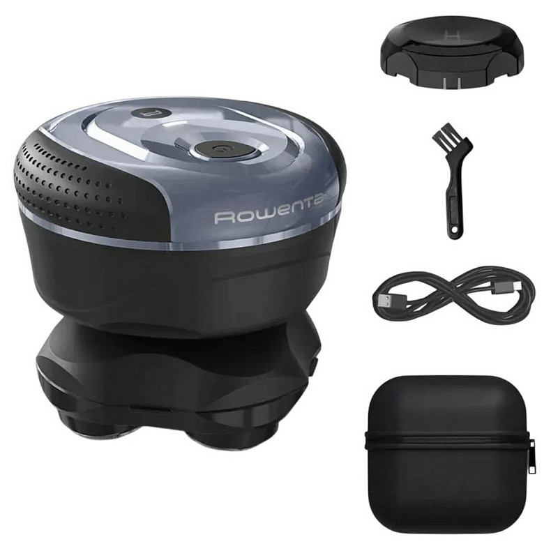 Бритва електр. для голови Rowenta роторна Gentle Bald, бритв.головок-5, Li-Ion, сух.+волог., чорно-