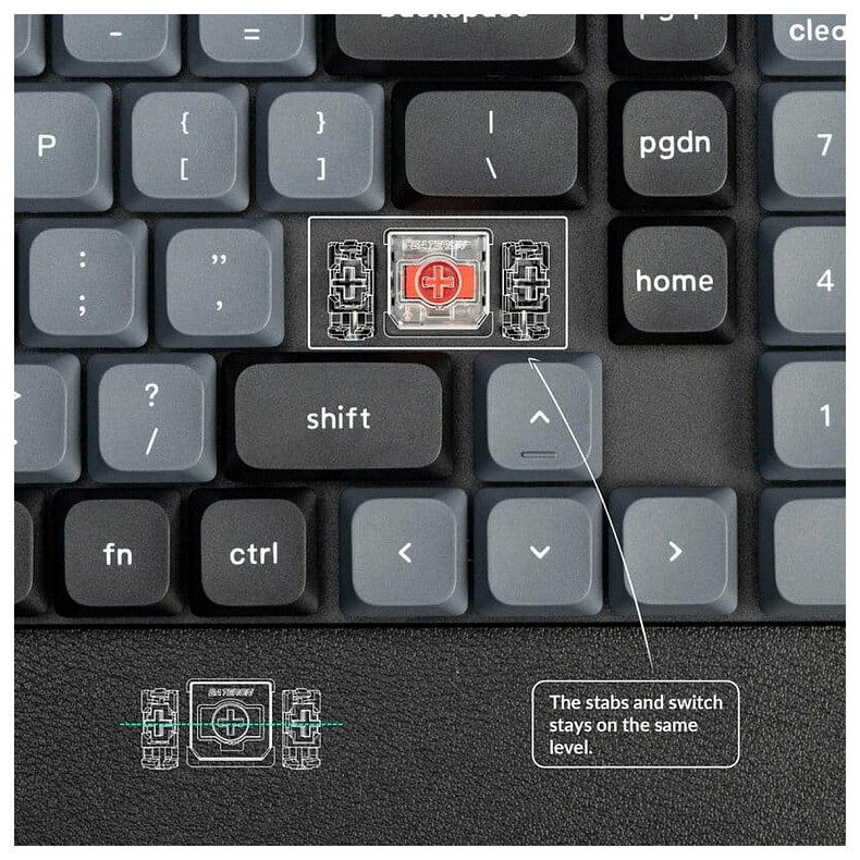 Клавіатура Keychron K17 Pro 100Key Gateron MX 2.0 Red WL/BT/USB-A QMK White LED чорний