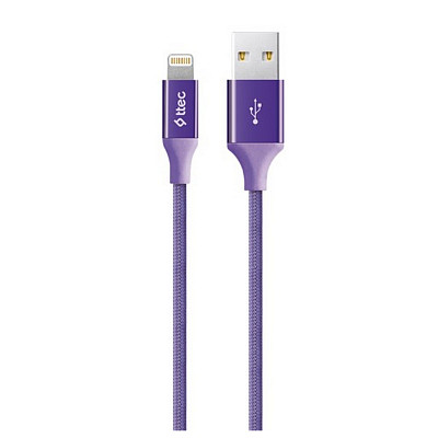 Кабель Ttec (2DK16MR) USB - Lightning, AlumiCable, 1.2м, Purple