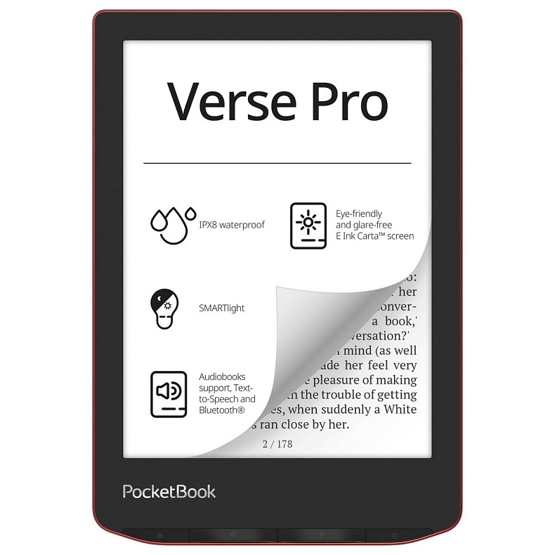 Електронна книжка PocketBook 634 Verse Pro Passion Red (PB634-3-CIS)