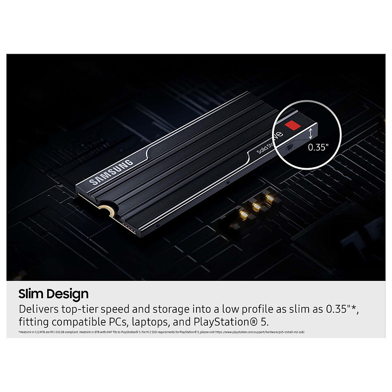 Накопитель SSD Samsung M.2 8TB PCIe 5.0 9100PRO + радиатор