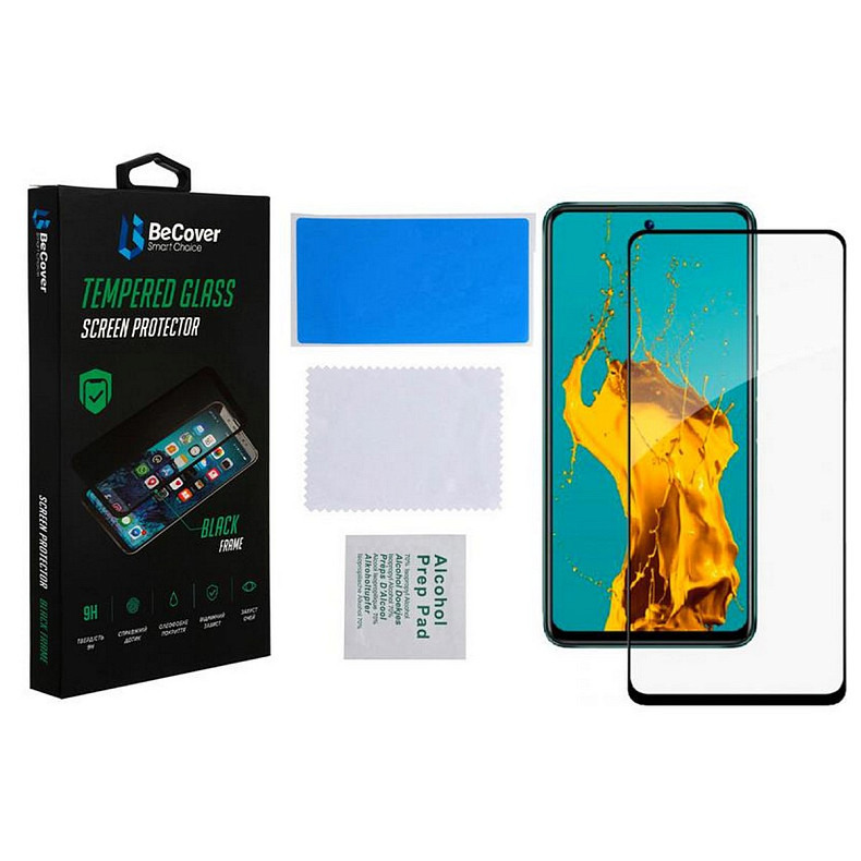 Защитное стекло BeCover для Infinix Hot 12 Play (X6816D) Black (707601)