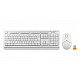 Комплект бездротовий (клавіатура, миша) A4Tech FG1012 White USB