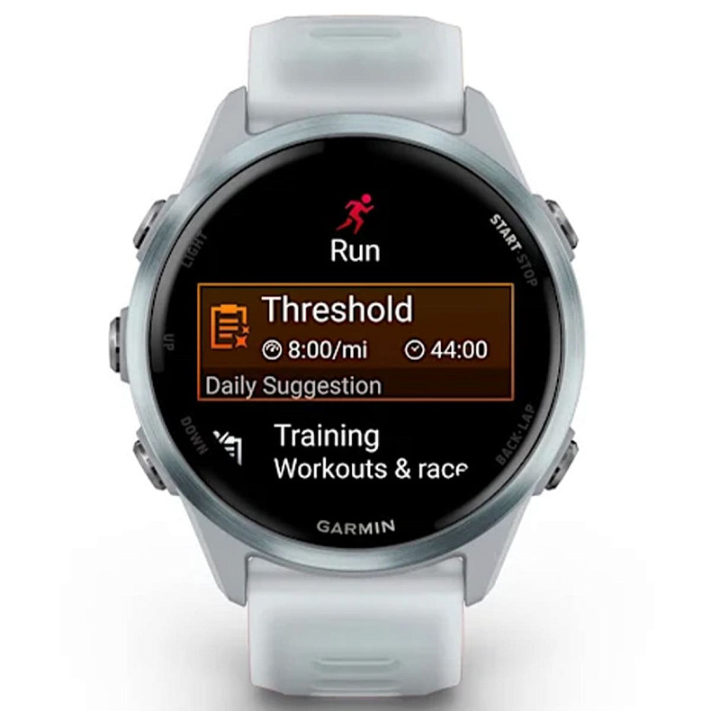 Спортивний годинник Garmin Forerunner 570 42mm Cloud Blue Aluminum with Translucent Whitestone/Cloud Blue Band (010-02970-01)