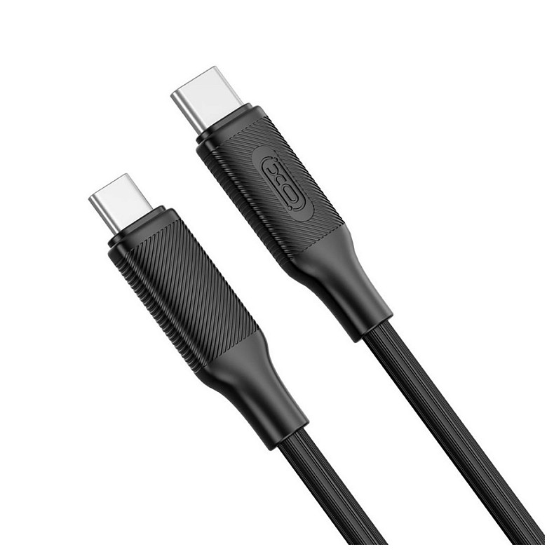 Кабель XO USB Type-C – USB Type-C (M/M), 3А, 60W, 1.2 м, Black (NB-Q265B-CC.black)