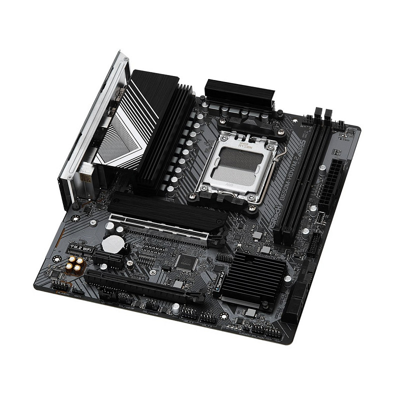 Материнская плата ASRock B650M-HDV/M.2 sAM5 B650M 2xDDR5 M2.0 HDMI DP mATX